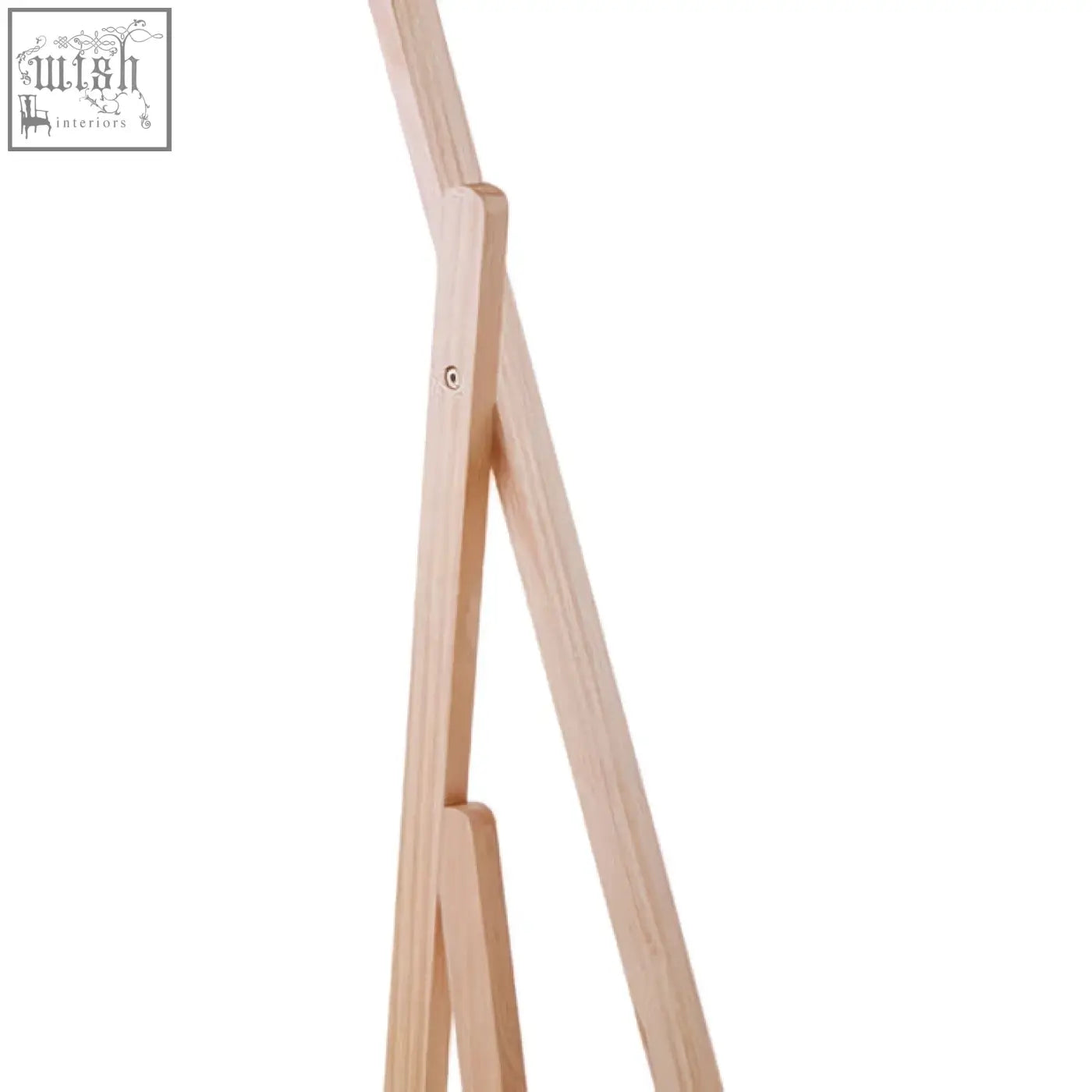 Light-colored wooden easel rostok mirror stand with contemporary design and large drawer for standing mirror use