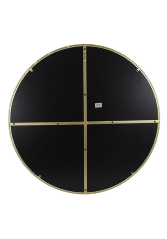 Round Gold Living Room Mirror