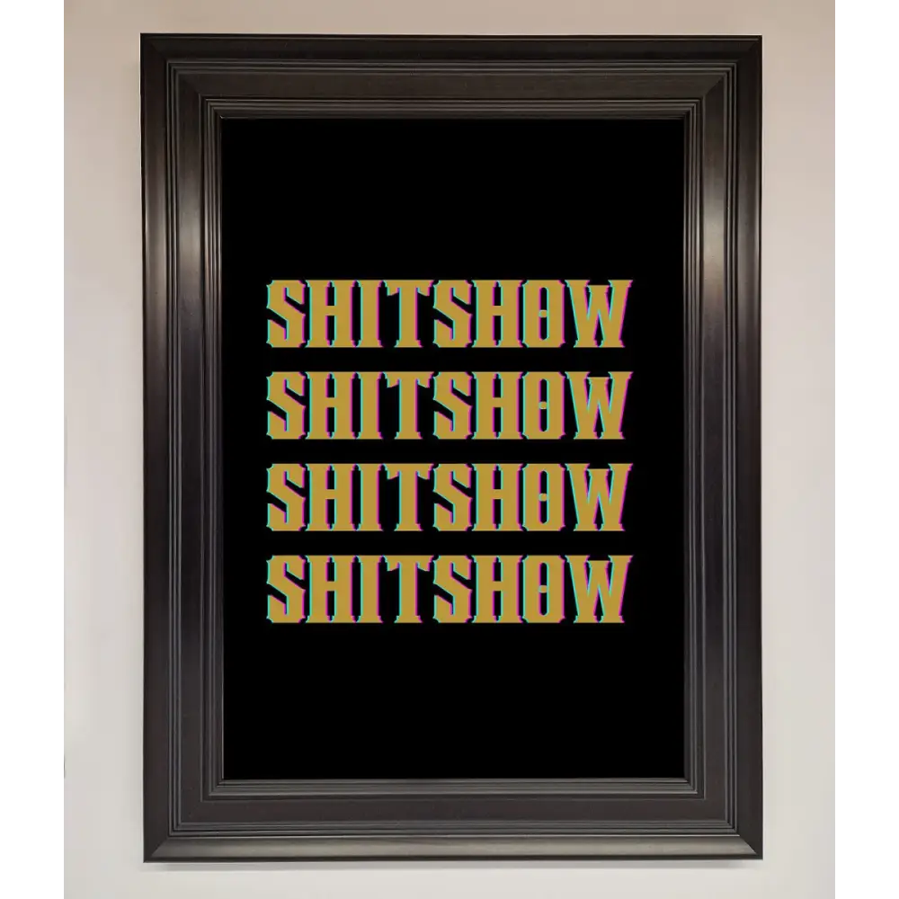 Rude quote Framed Print - A1 (59.4 x 84.1 cm) / Matt Black - Framed Print