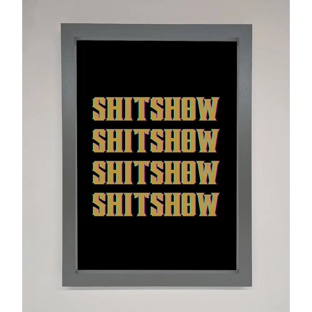 Rude quote Framed Print - A3 (29.7 x 42 cm) / Dark Grey - Framed Print