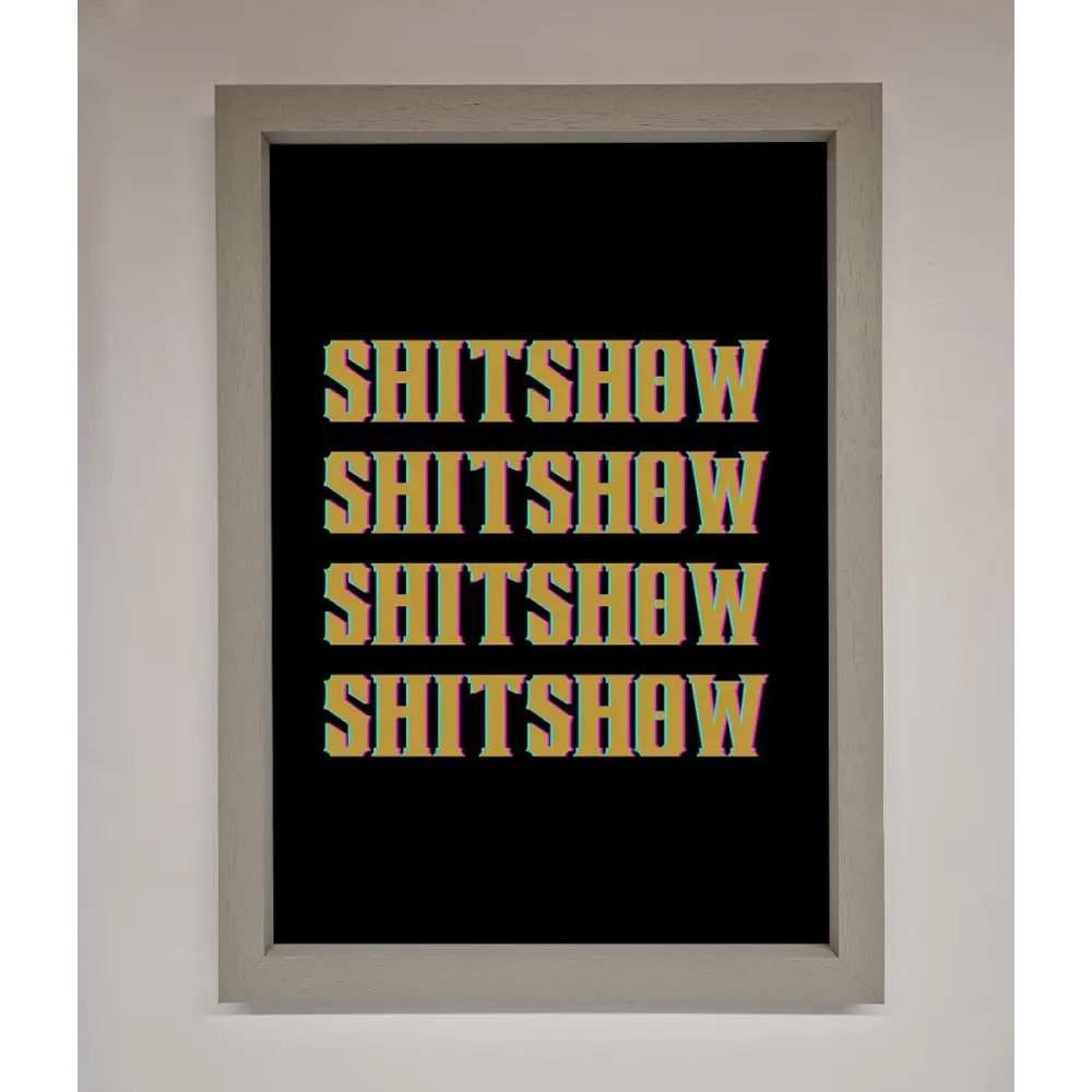 Rude quote Framed Print - A3 (29.7 x 42 cm) / Grey - Framed Print