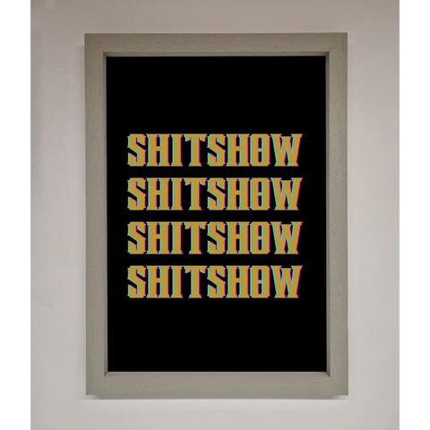 Rude quote Framed Print - A3 (29.7 x 42 cm) / Grey - Framed Print