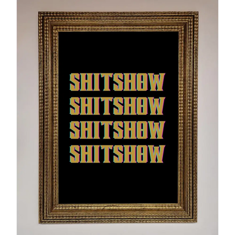 Rude quote Framed Print - A3 (29.7 x 42 cm) / Ornate Gold - Framed Print