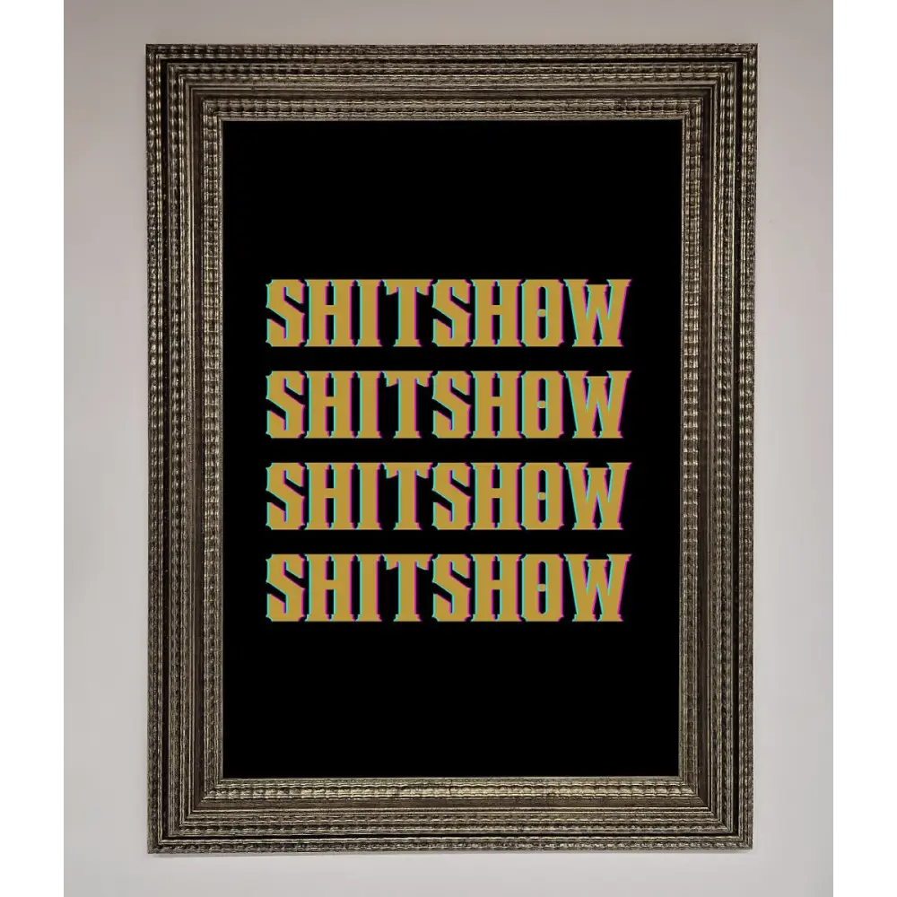 Rude quote Framed Print - A3 (29.7 x 42 cm) / Ornate Silver - Framed Print