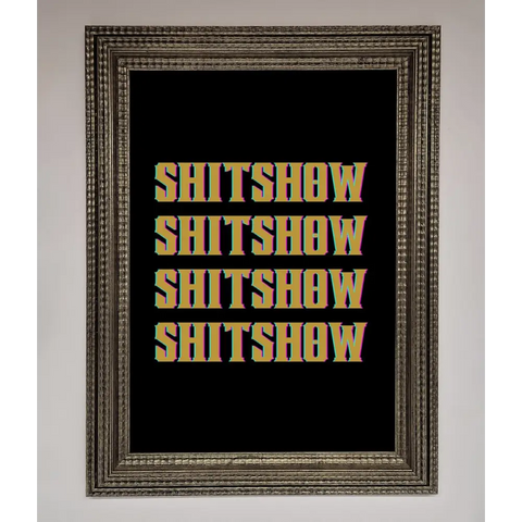 Rude quote Framed Print - A3 (29.7 x 42 cm) / Ornate Silver - Framed Print