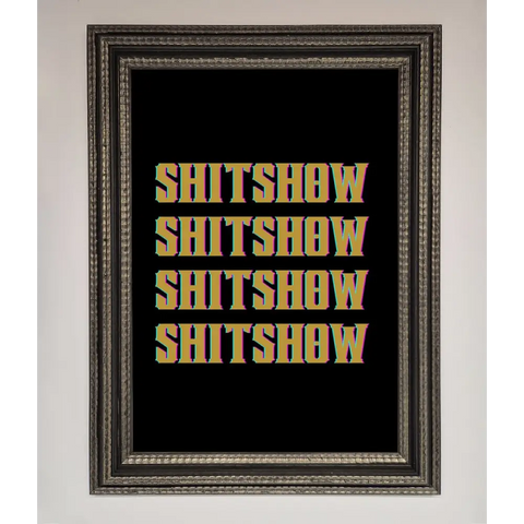 Rude quote Framed Print - A3 (29.7 x 42 cm) / Ornate Silver Black - Framed Print