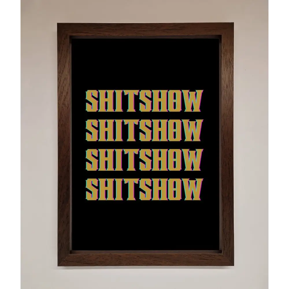 Rude quote Framed Print - A3 (29.7 x 42 cm) / Walnut - Framed Print