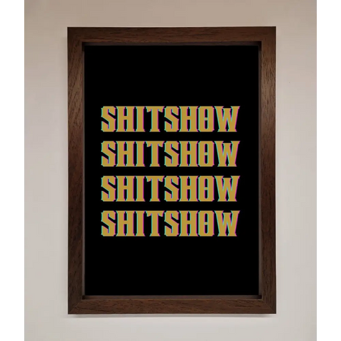 Rude quote Framed Print - A3 (29.7 x 42 cm) / Walnut - Framed Print