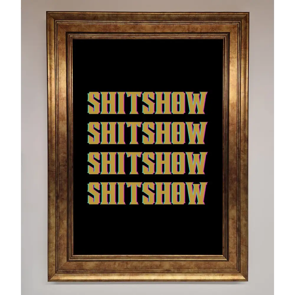 Rude quote Framed Print - B0 (100 x 141 cm) / Bronze - Framed Print