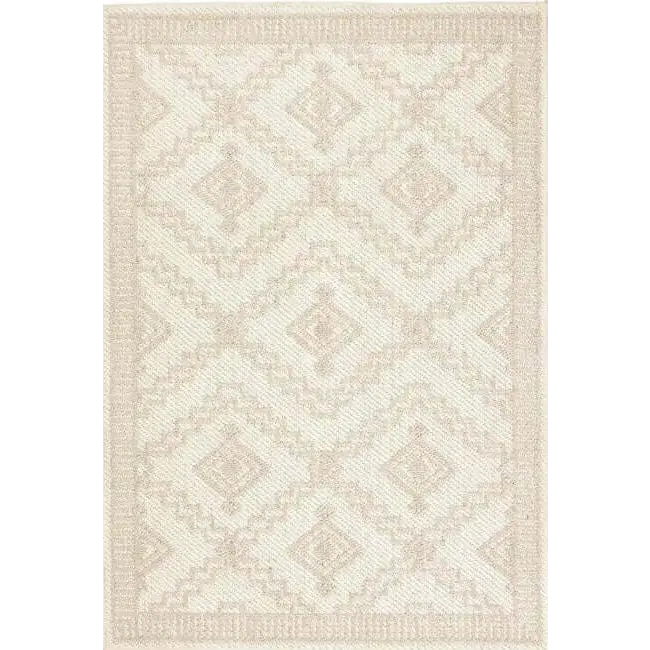 Rustic Rug Diamond Design - 120X170 cm / Cream - Rugs