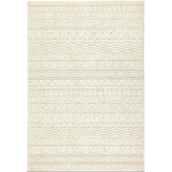Rustic Rug Geometric Design - 120X170 / Cream - Rugs