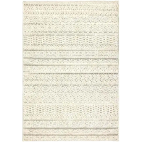 Rustic Rug Geometric Design - 120X170 / Cream - Rugs