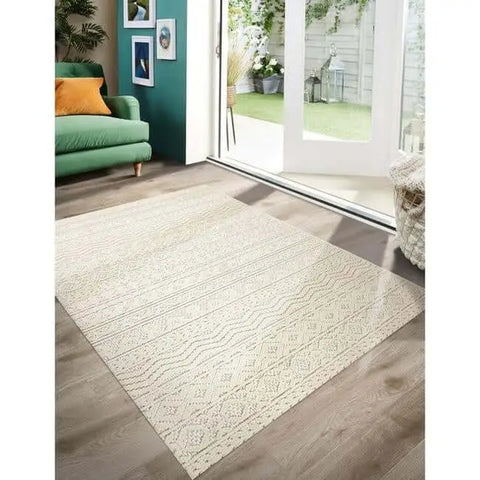 Rustic Rug Geometric Design - Rugs