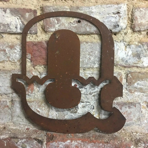 12" Rusty Metal Carnival Alphabet Letters  A–Z
