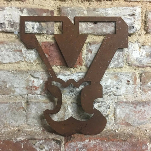12" Rusty Metal Carnival Alphabet Letters  A–Z