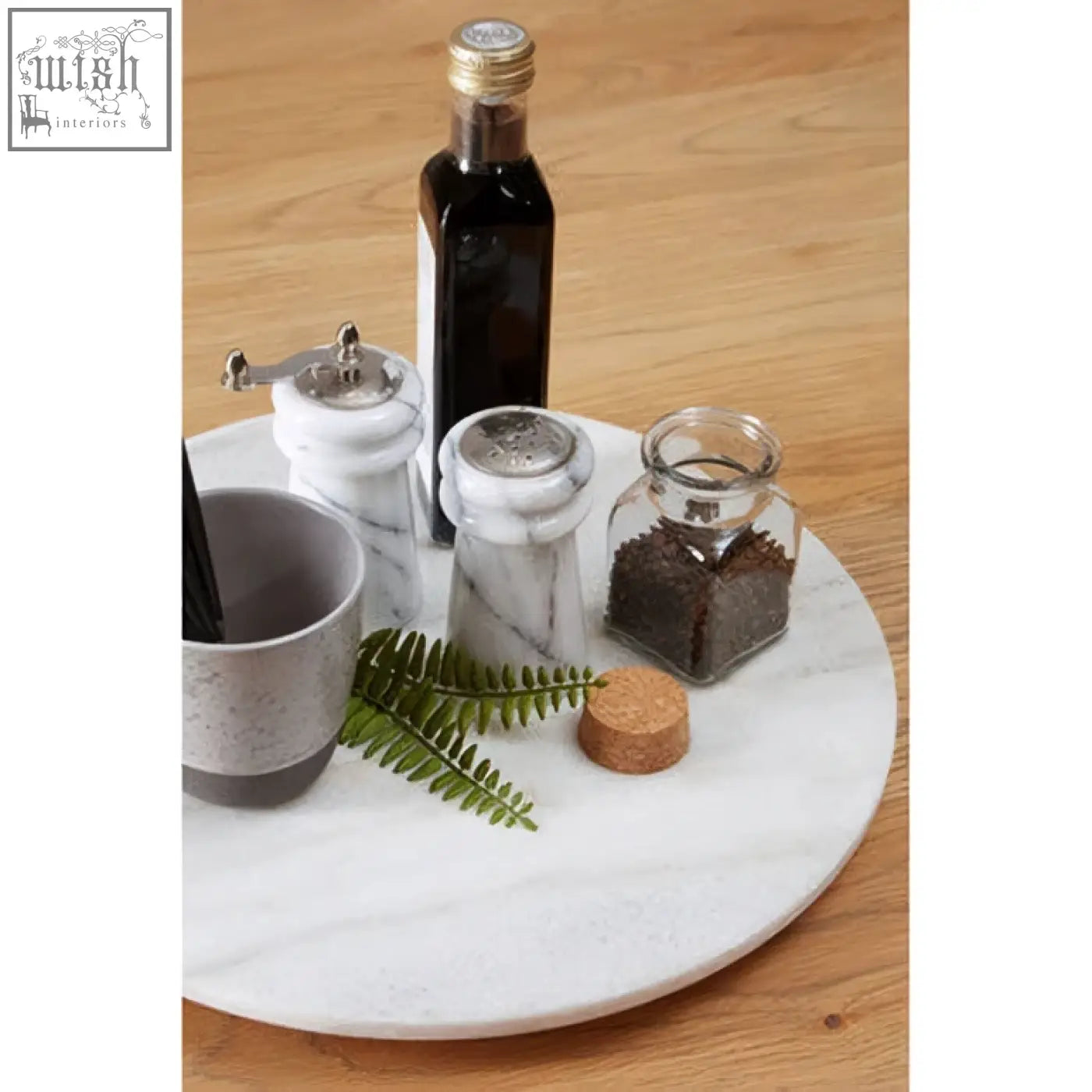 White marble round tray for the salerno white marble salt and pepper set perfect for marble salt storage
