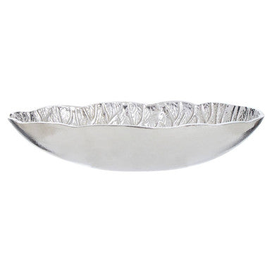 Salma Silver Finish Lotus Leaf Bowl