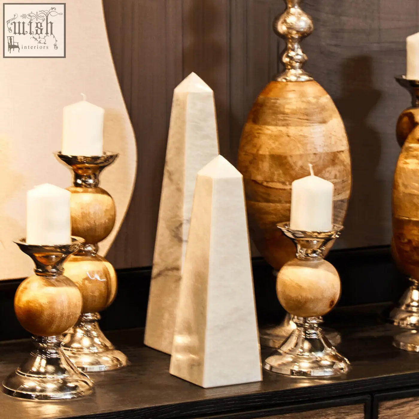 Salmo large white marble obelisk decorative sculpture made of smooth white marble for elegant home decor