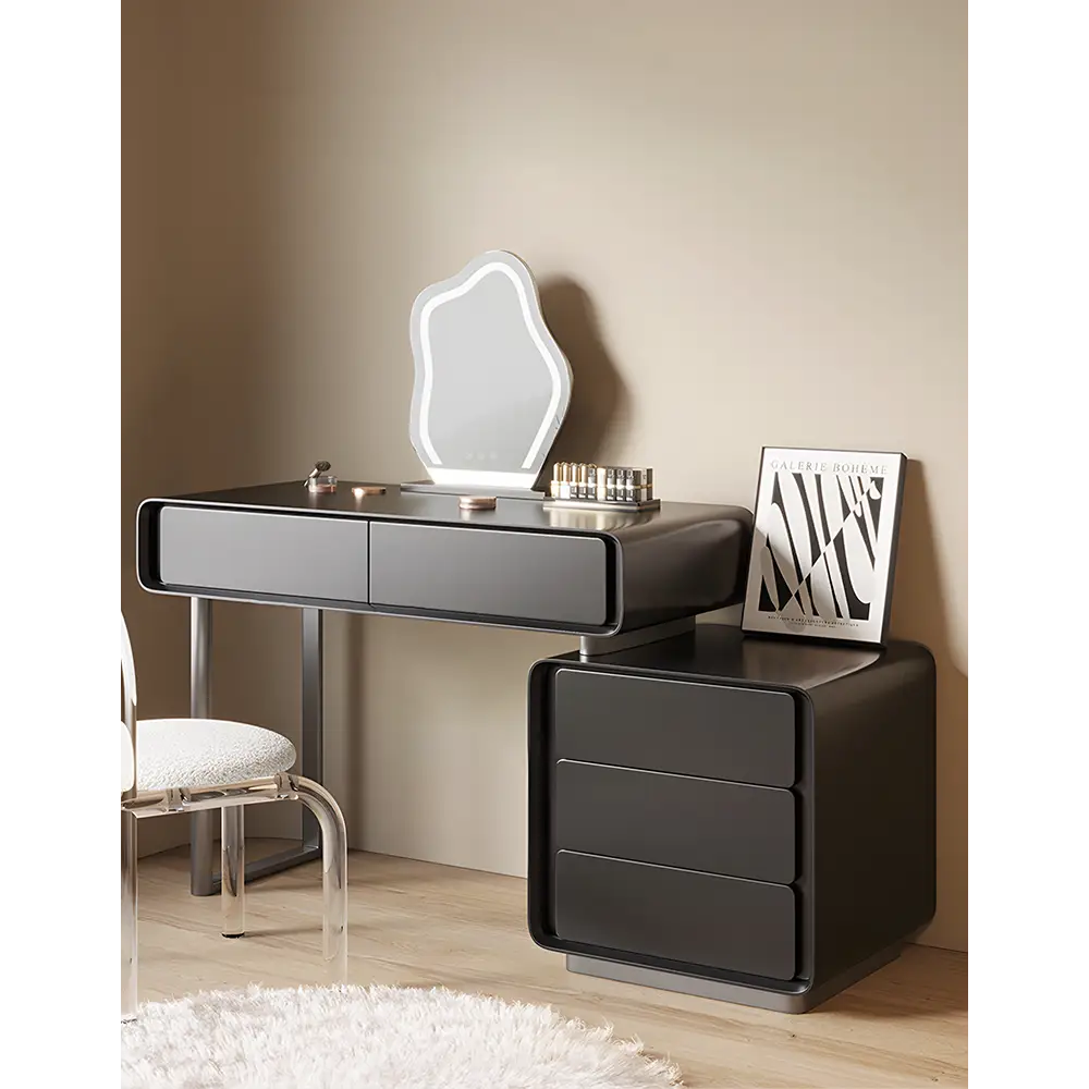 Salome Dressing Table Mirror Black