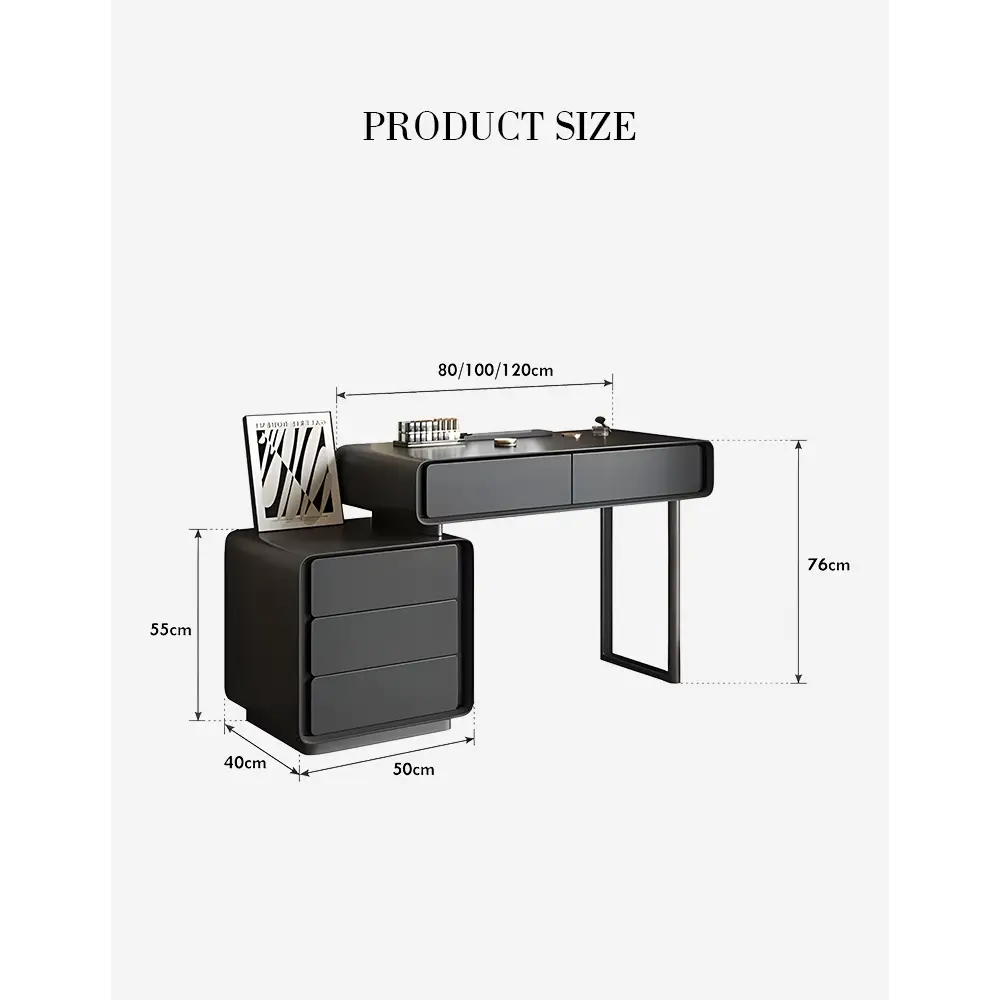 Salome Dressing Table Mirror Black