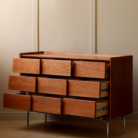 Sam Drawer Cabinet, Cherry Wood