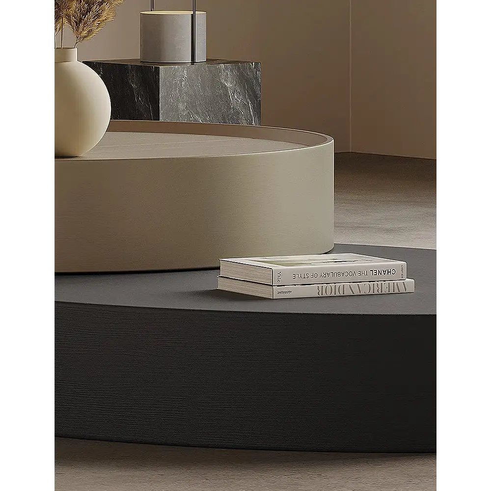 Sandoval Low Coffee Table Set With Storage Wood - coffee table