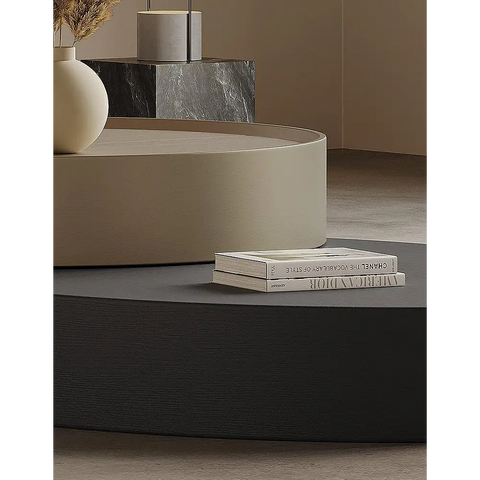 Sandoval Low Coffee Table Set With Storage Wood - coffee table