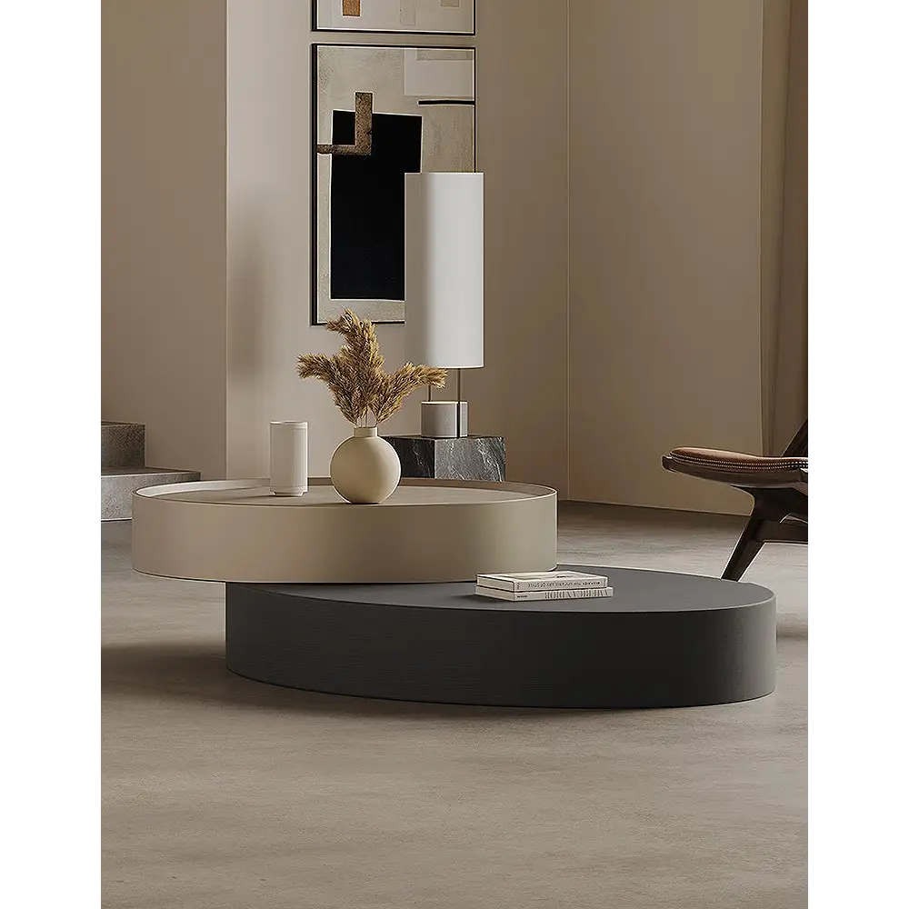 Sandoval Low Coffee Table Set With Storage Wood - coffee table