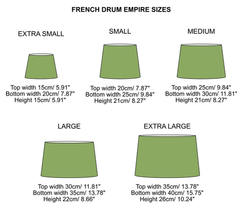 Green sandstone wiggle textured french drum lampshades in extra small to extra large sizes from wiggle collection uk