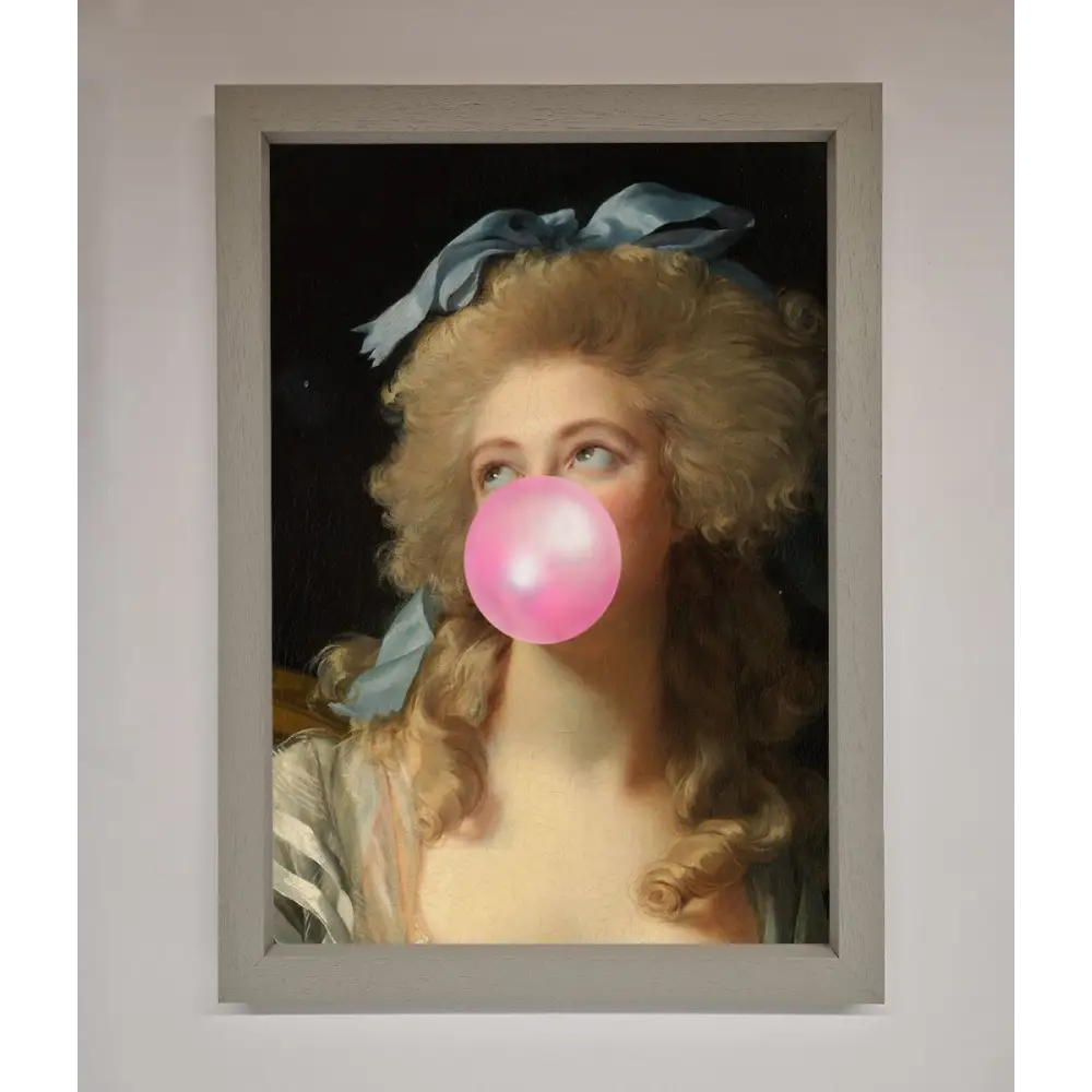 Sass Queen Framed Print - A3 (29.7 x 42 cm) / Grey - Framed Print