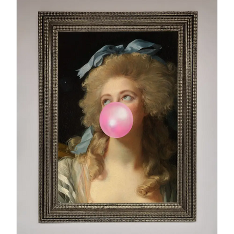 Sass Queen Framed Print - A3 (29.7 x 42 cm) / Ornate Silver - Framed Print