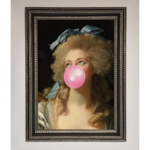 Sass Queen Framed Print - A3 (29.7 x 42 cm) / Ornate Silver Black - Framed Print