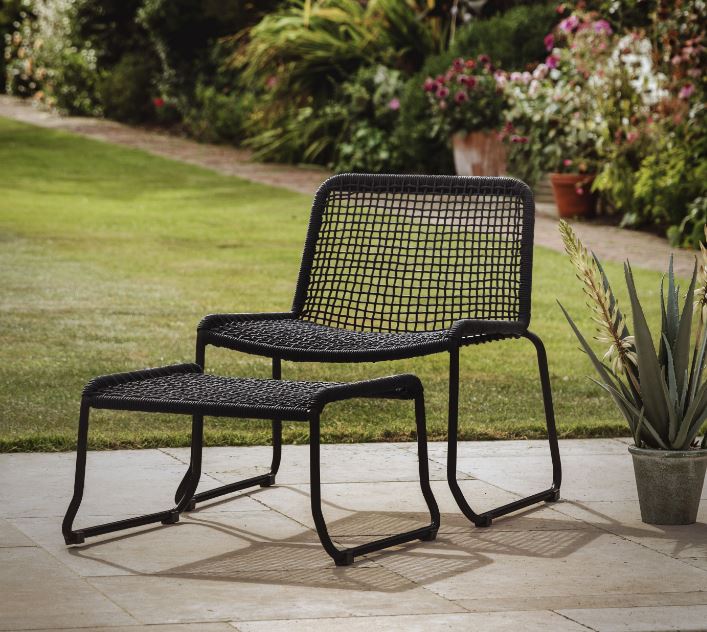 Sasso Lounge Chair and Stool
