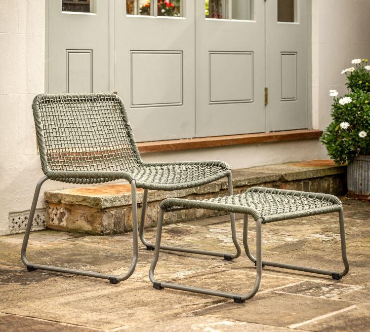 Sasso Lounge Chair and Stool
