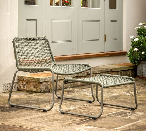 Sasso Lounge Chair and Stool