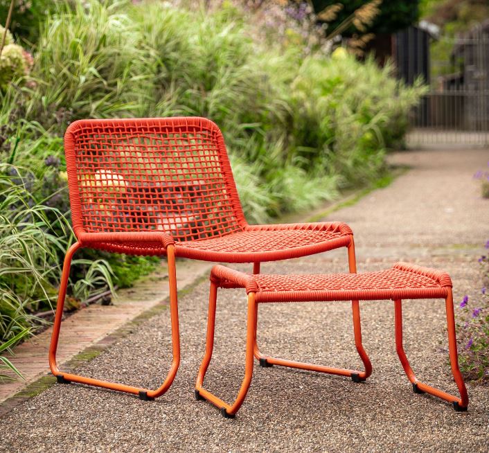 Sasso Lounge Chair and Stool