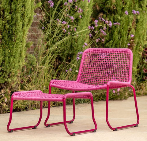 Sasso Lounge Chair and Stool