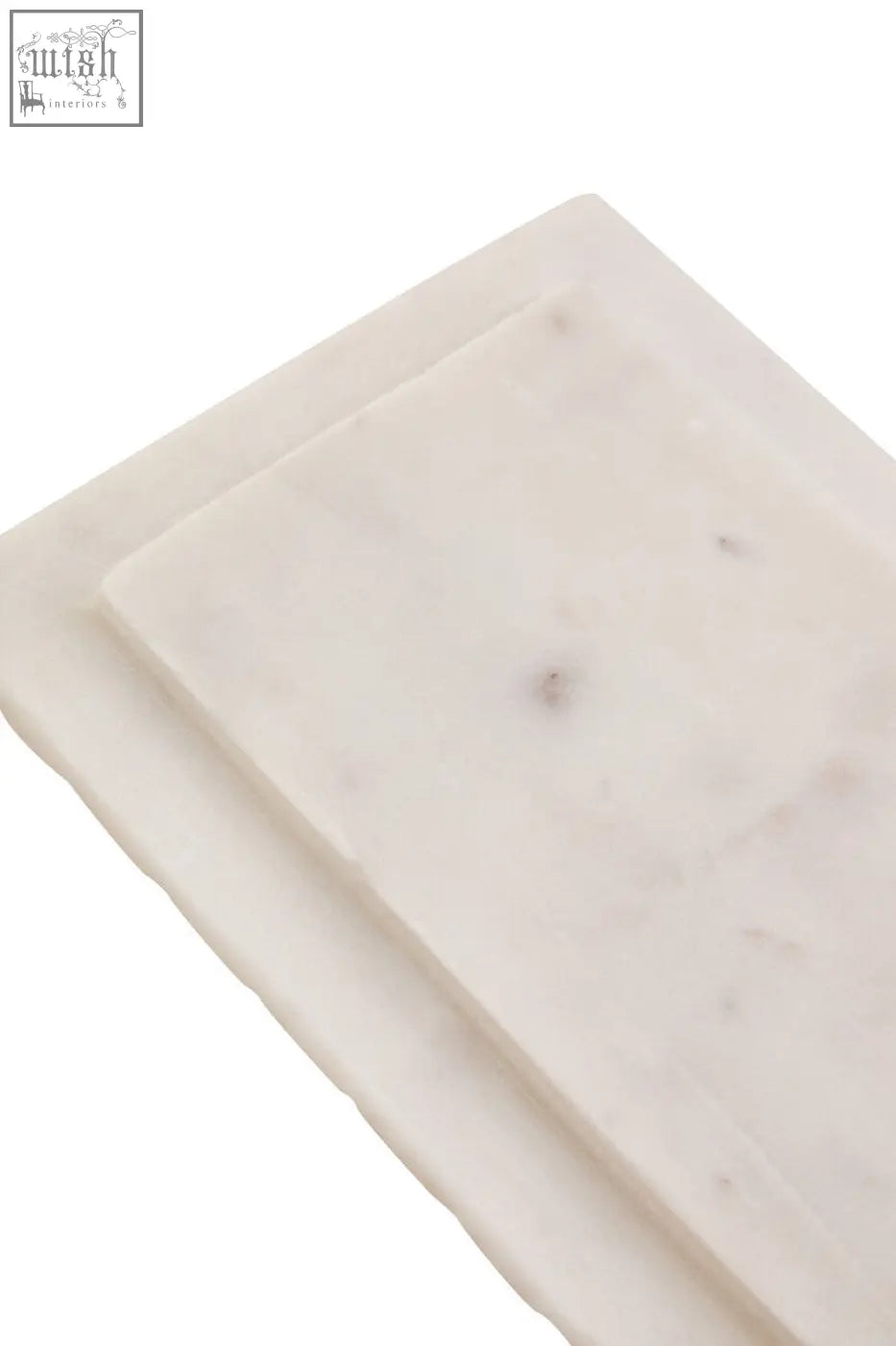 Savio rectangular white fluted marble box soap dish made of white marble with subtle grey veining and rectangular shape