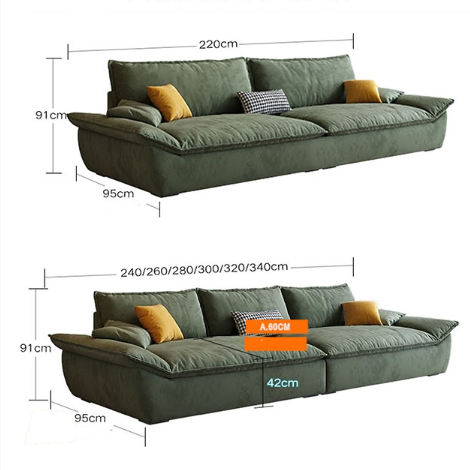 Sawyer Single Seater, Two Seater, Three Seater, Four Seater, Five Seater Sofa, Green