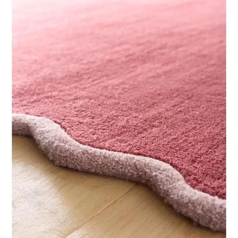 Scalloped Rugs Bordered Design - Rugs