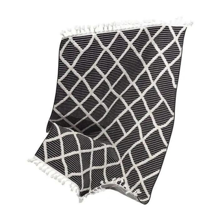 Scandi Indoor Rug Anthracite & White - Rugs