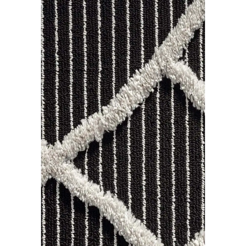 Scandi Indoor Rug Anthracite & White - Rugs