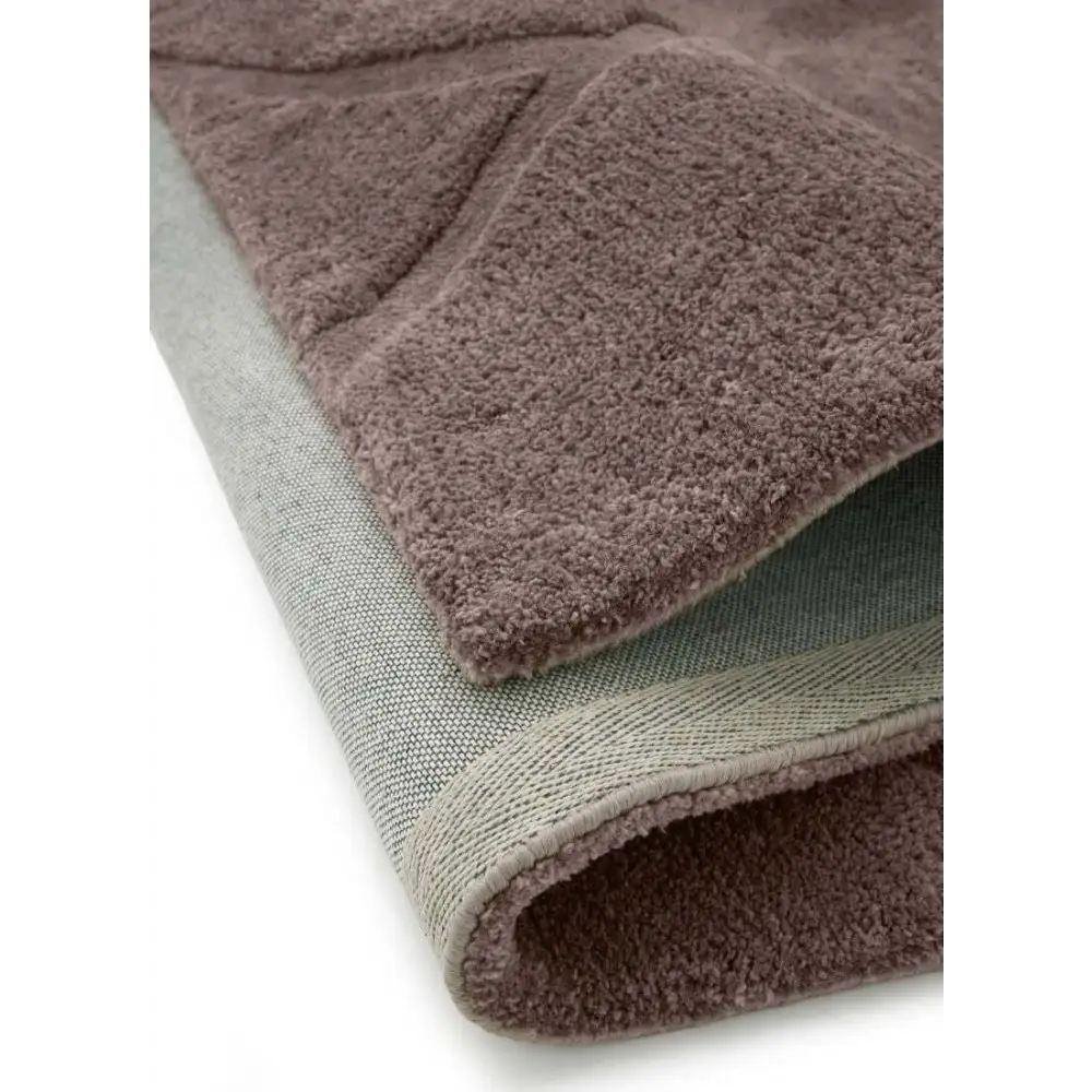 Scandinavian Deep Pile Rug – Cream and Brown - Rugs