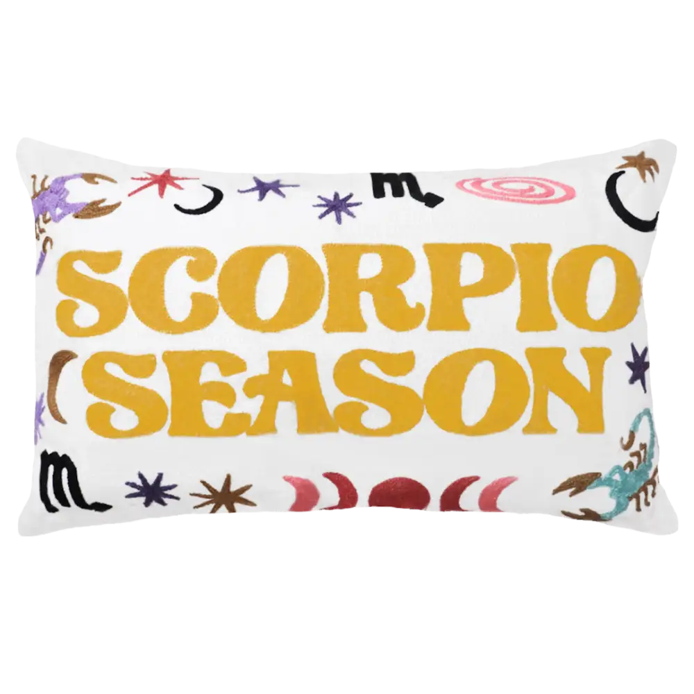 Scorpio Season Needlepoint Cushion - Cushion
