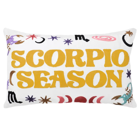 Scorpio Season Needlepoint Cushion - Cushion
