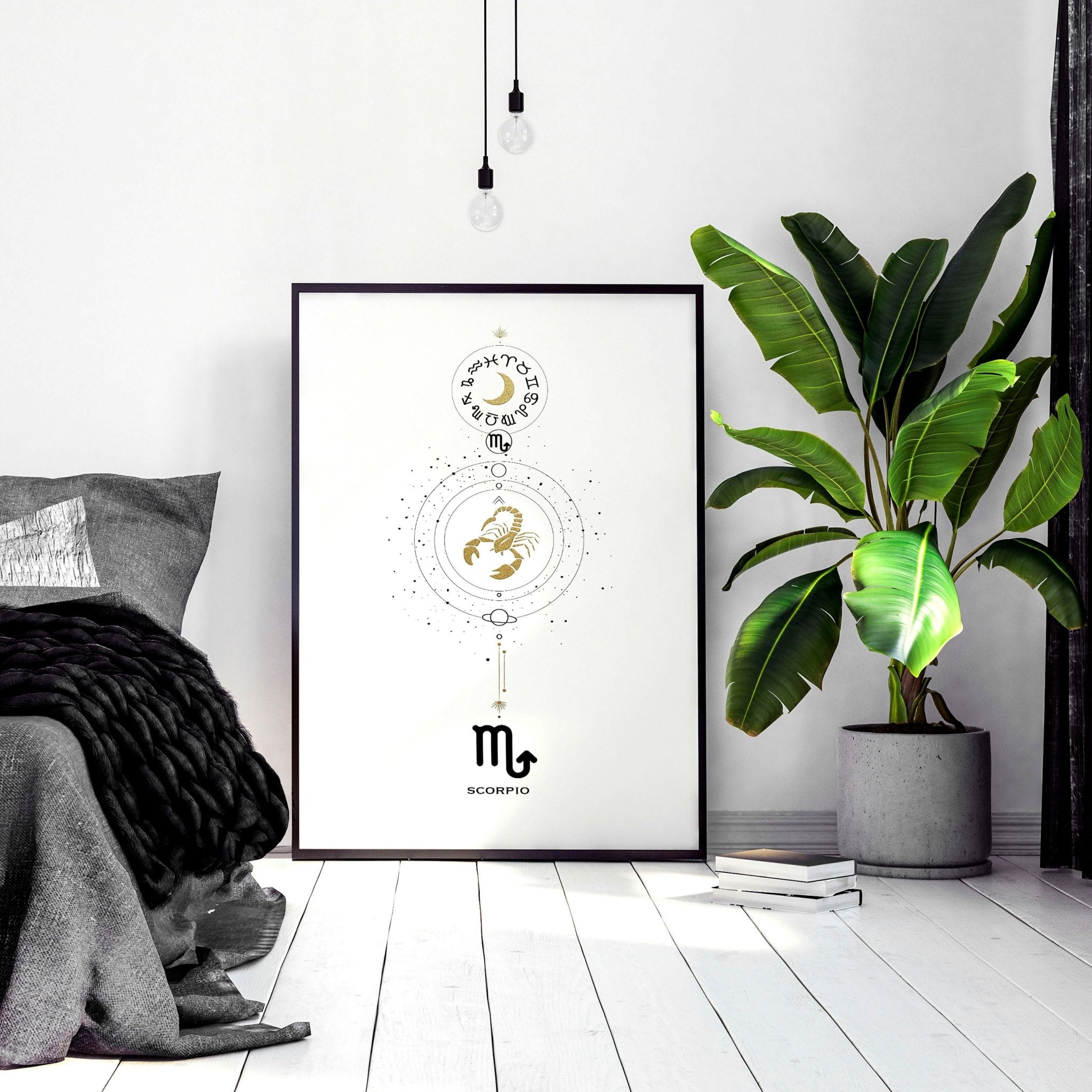Scorpio Zodiac inspired wall art print