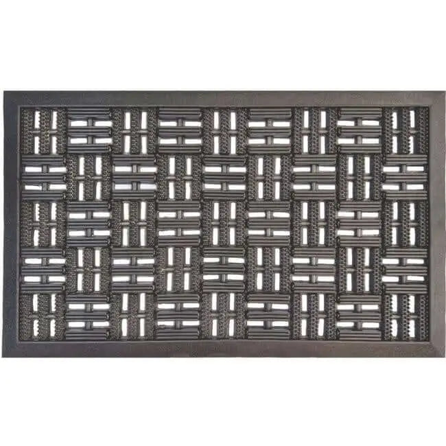Scraper Doormat Geometric Design - Cross Hatch / 45X75 cm - Doormat