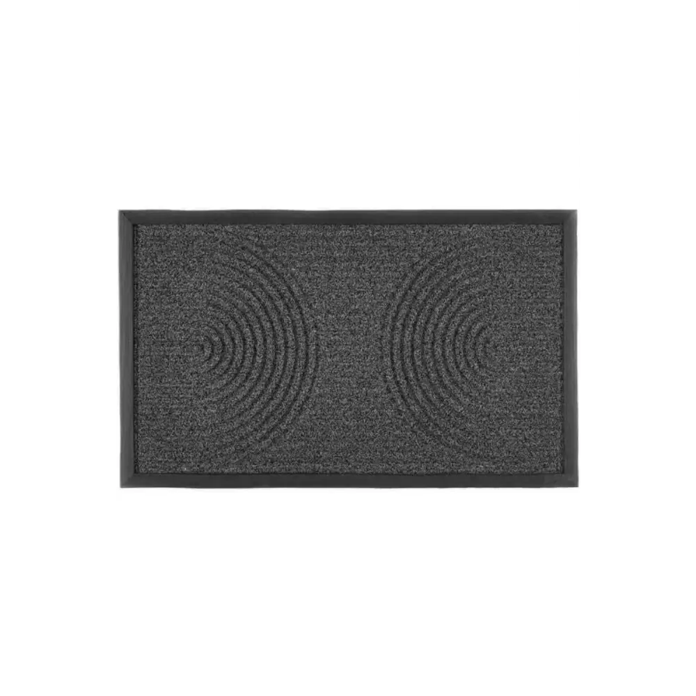 Scraper Doormat in Black - Geometric / 45X75 cm - Doormat