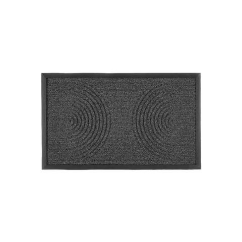 Scraper Doormat in Black - Geometric / 45X75 cm - Doormat