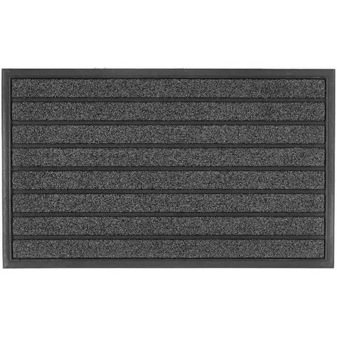 Scraper Doormat in Black - Striped / 45X75 cm - Doormat